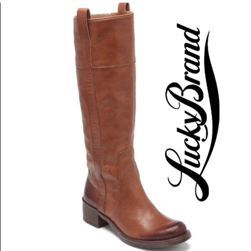 Lucky Brand Heloisse Pull-on Knee-high Riding Boot, size 7.5